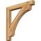 Ekena Millwork Legacy Block Rough Sawn Bracket, Western Red Cedar, 4"W x 36"D x 36"H BKT04X36X36LEC05RWR - alternate 1